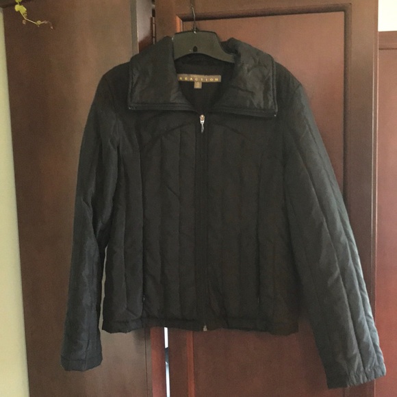 Kenneth Cole Reaction Black Quilted Jacket - Picture 1 of 5